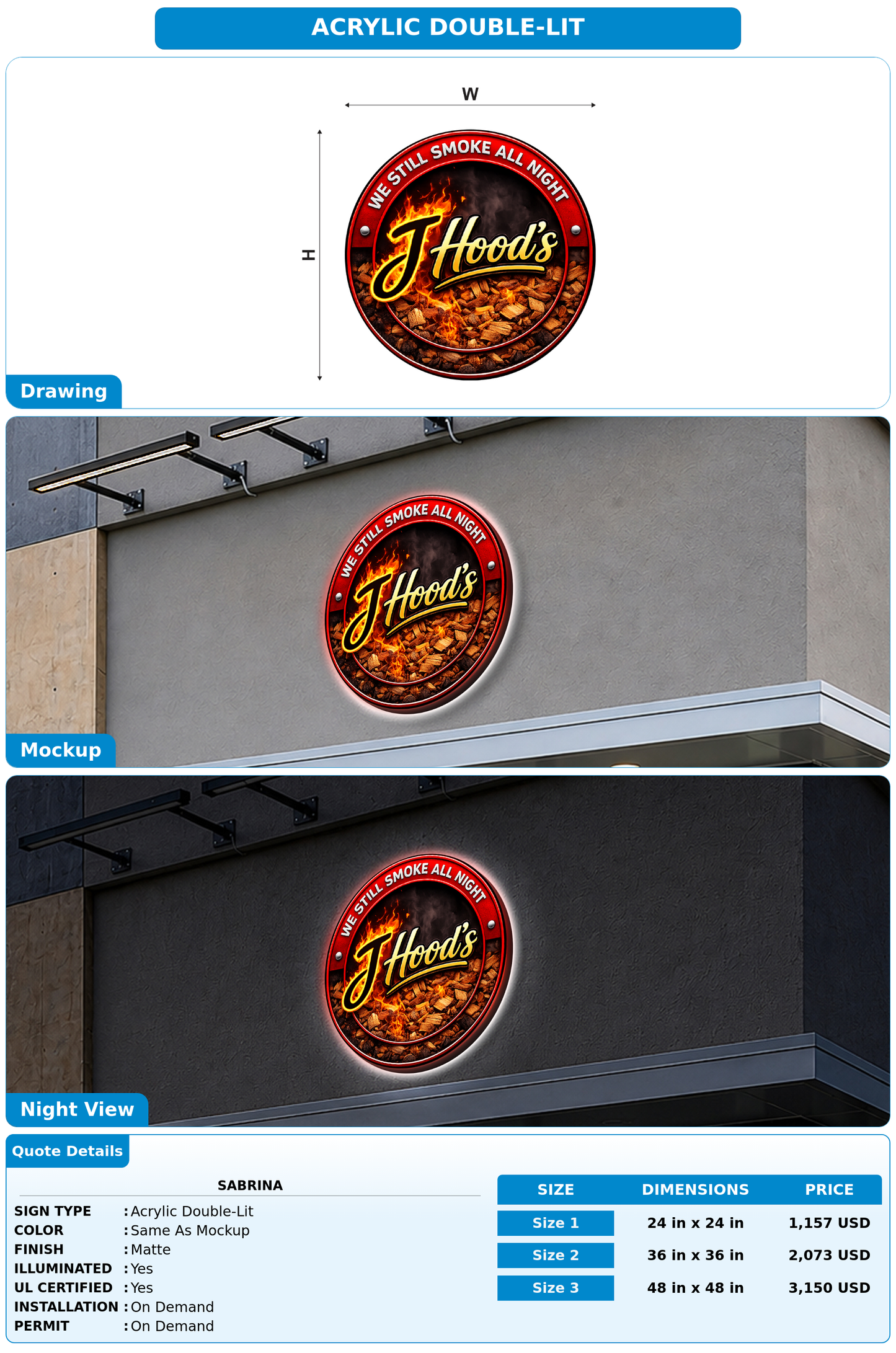 CUSTOM MOCKUP SIGN FOR Sabrina