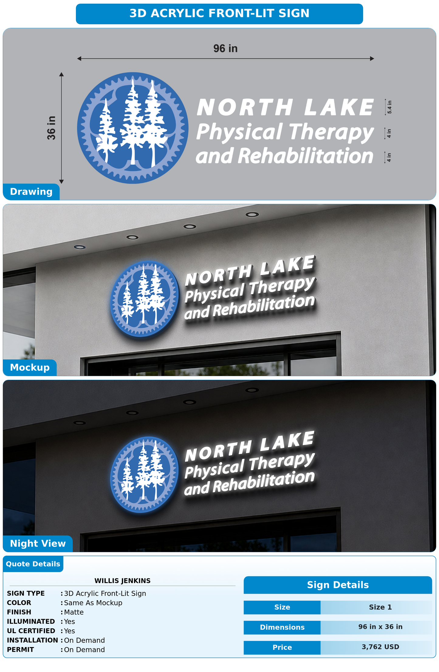 CUSTOM MOCKUP SIGN FOR Willis Jenkins
