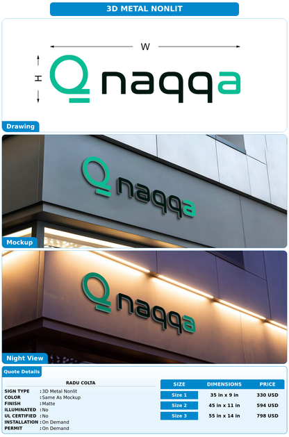 CUSTOM MOCKUP SIGN FOR Radu Colta