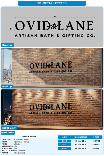 CUSTOM MOCKUP SIGN FOR Sherrie Brown