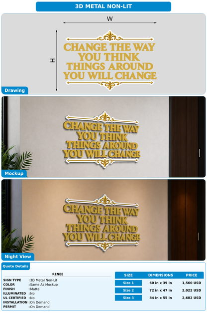 CUSTOM MOCKUP SIGN FOR Renee