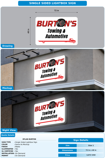 CUSTOM MOCKUP SIGN FOR Dylan Burton