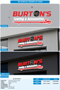 CUSTOM MOCKUP SIGN FOR Dylan Burton
