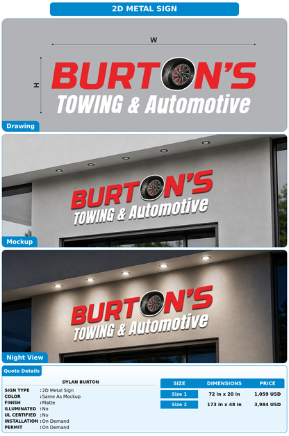 CUSTOM MOCKUP SIGN FOR Dylan Burton