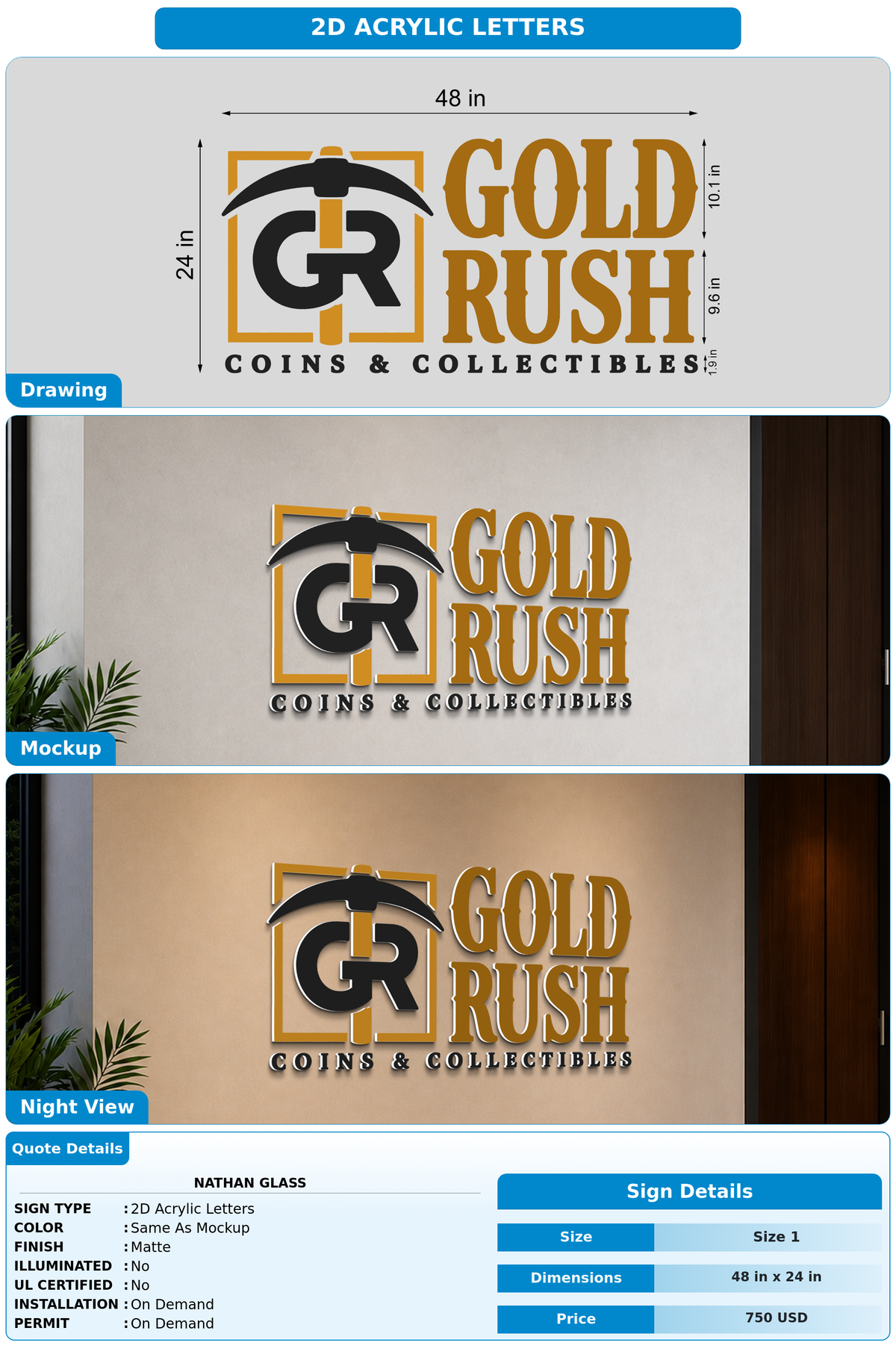 CUSTOM MOCKUP SIGN FOR Nathan Glass