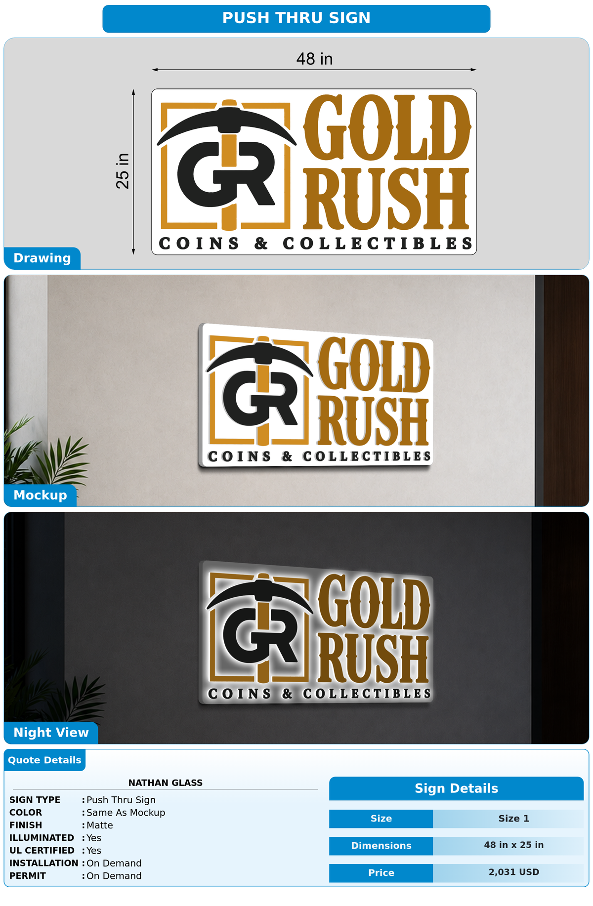 CUSTOM MOCKUP SIGN FOR Nathan Glass