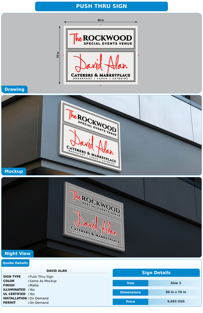 CUSTOM MOCKUP SIGN FOR David Alan
