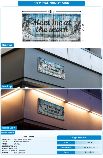 CUSTOM MOCKUP SIGN FOR Tom LaBaff