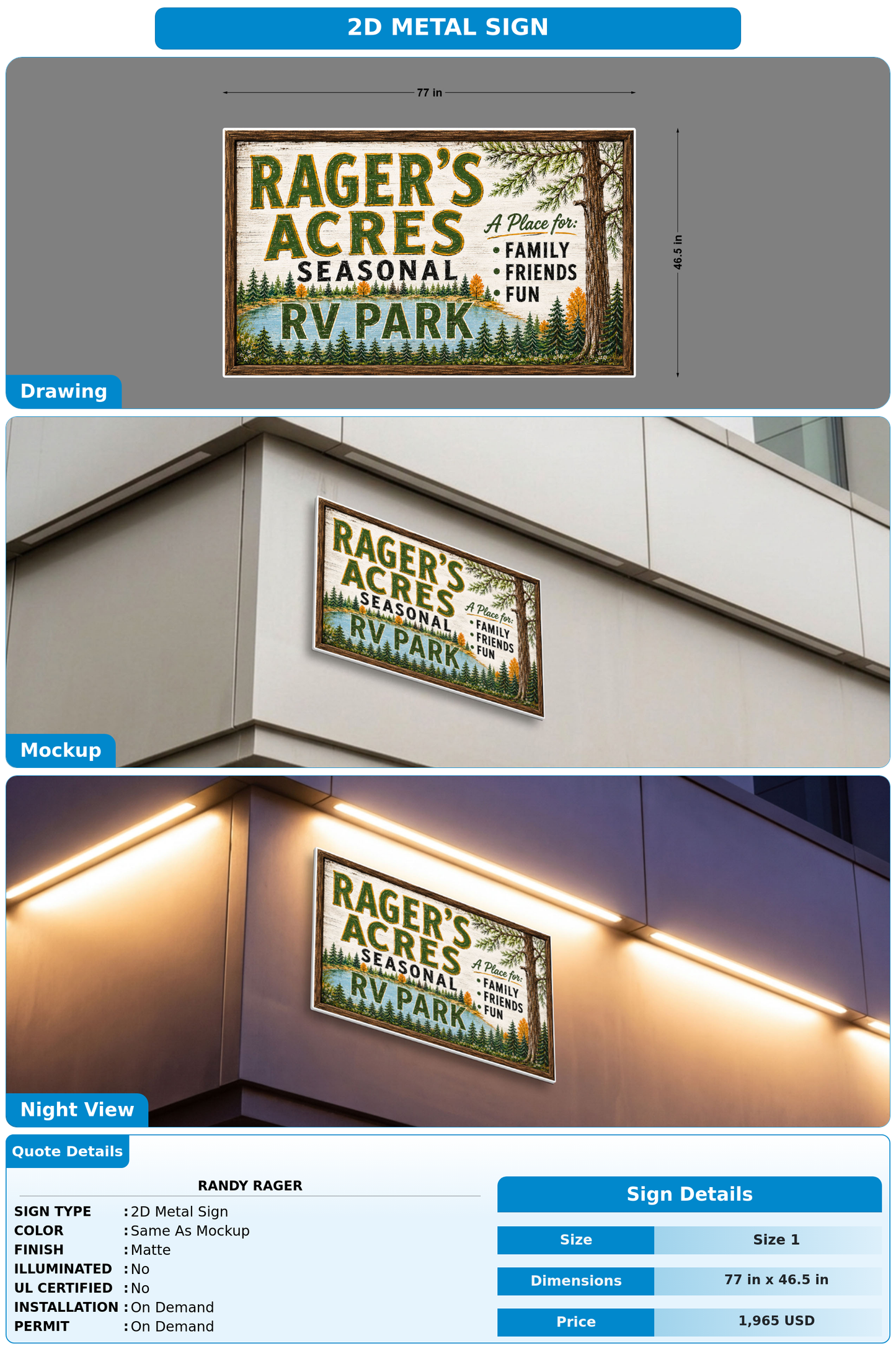 CUSTOM MOCKUP SIGN FOR Randy Rager