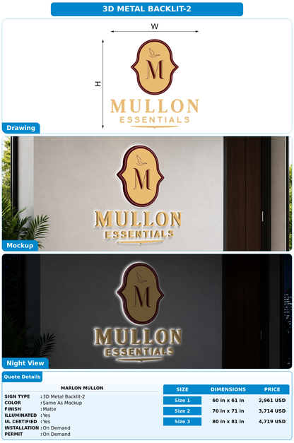 CUSTOM MOCKUP SIGN FOR Marlon Mullon