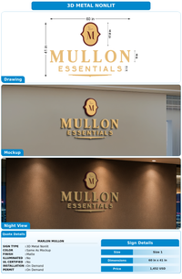 CUSTOM MOCKUP SIGN FOR Marlon Mullon