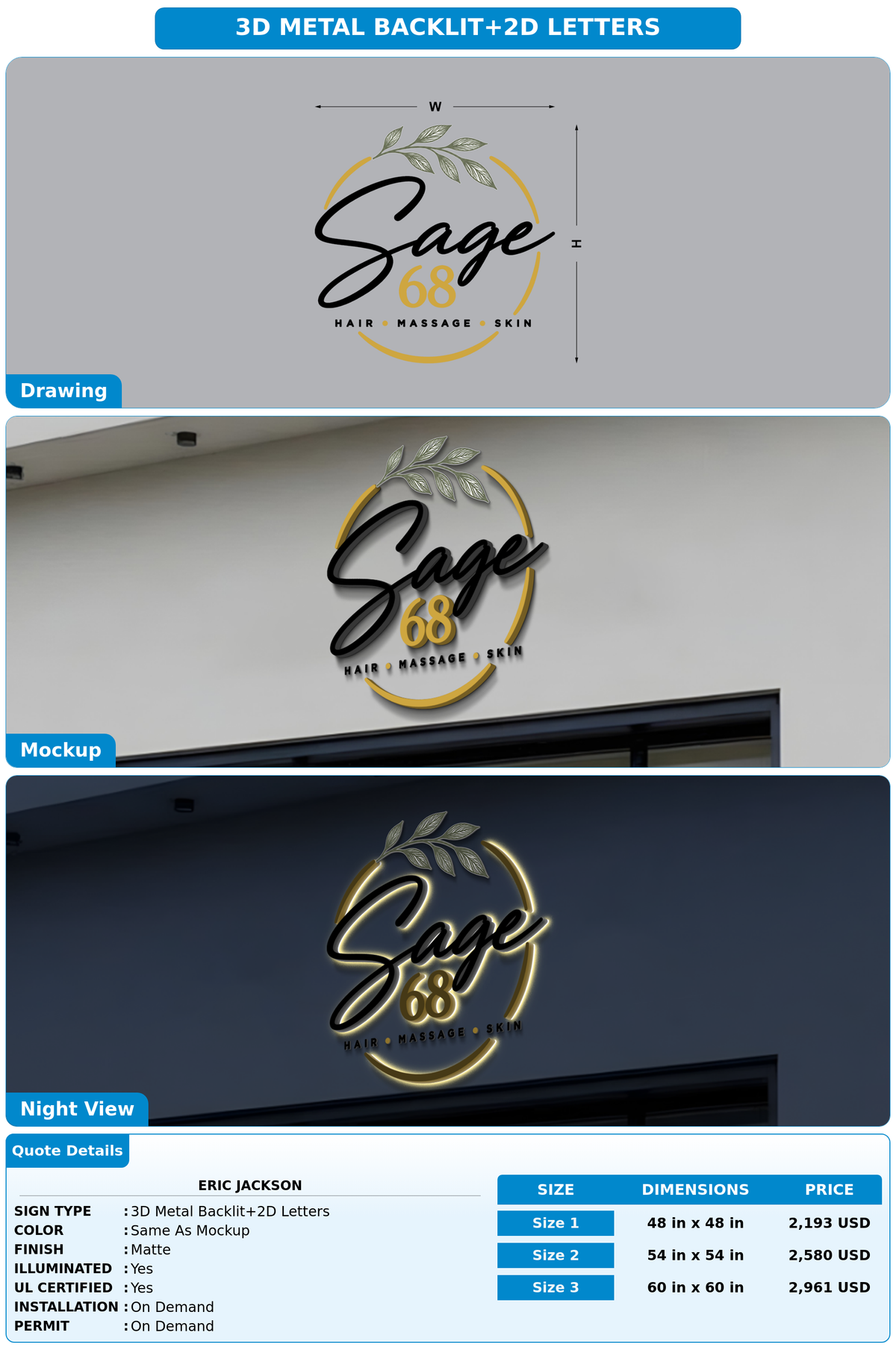 CUSTOM MOCKUP SIGN FOR Eric Jackson