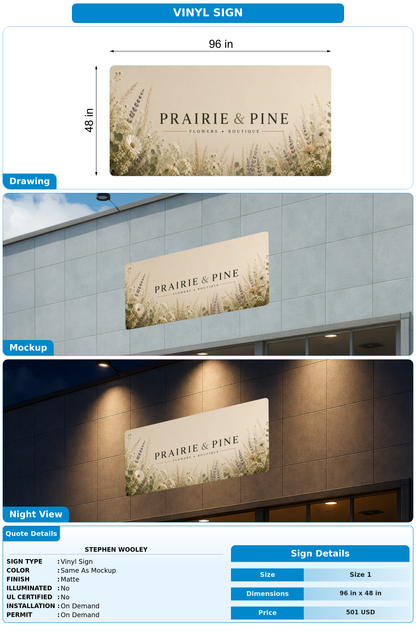 CUSTOM MOCKUP SIGN FOR Stephen Wooley
