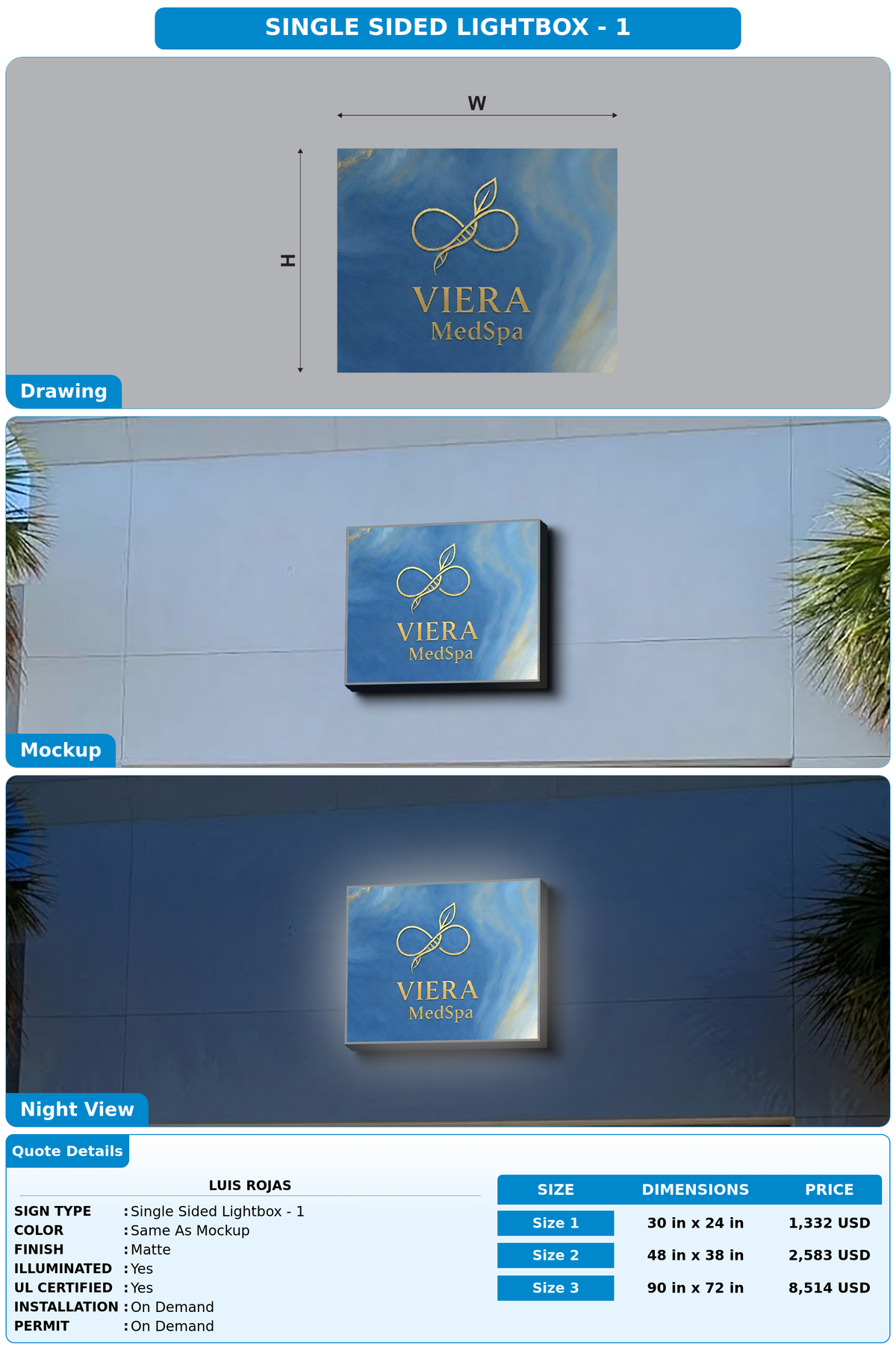 CUSTOM MOCKUP SIGN FOR Luis Rojas
