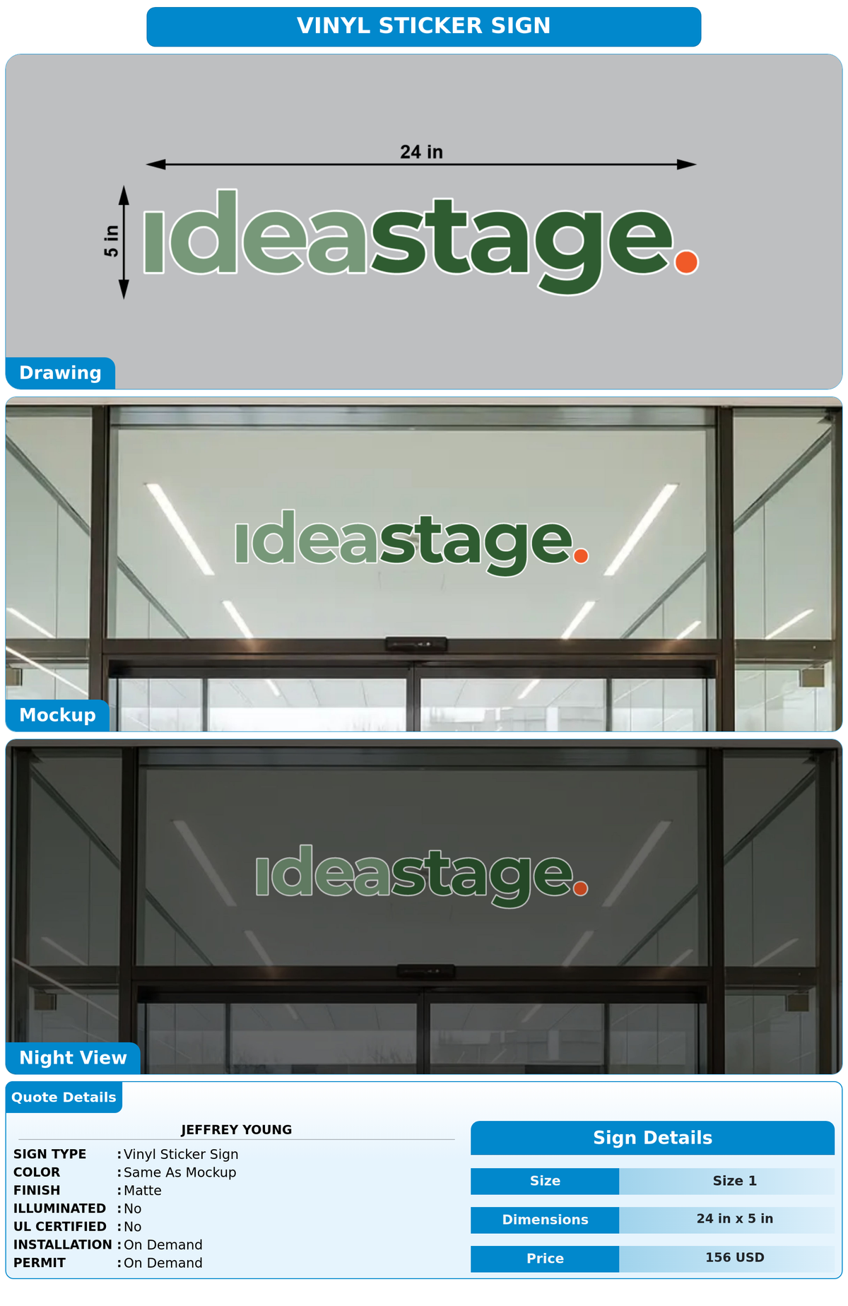 CUSTOM MOCKUP SIGN FOR Jeffrey Young