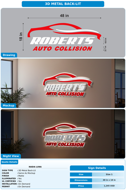 CUSTOM MOCKUP SIGN FOR Nadia Luna