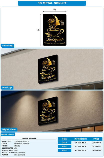CUSTOM MOCKUP SIGN FOR Evette Skinner