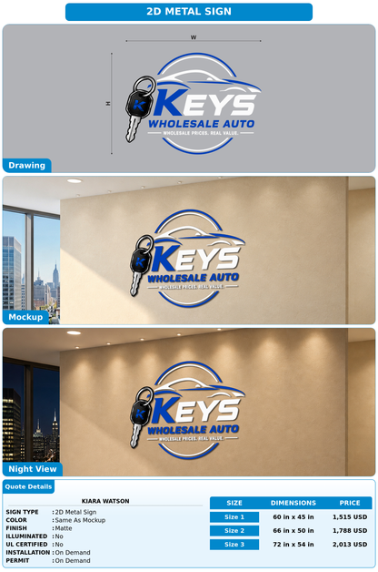 CUSTOM MOCKUP SIGN FOR Kiara Watson