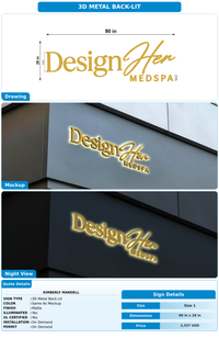 CUSTOM MOCKUP SIGN FOR Kimberly Mandell