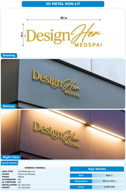 CUSTOM MOCKUP SIGN FOR Kimberly Mandell