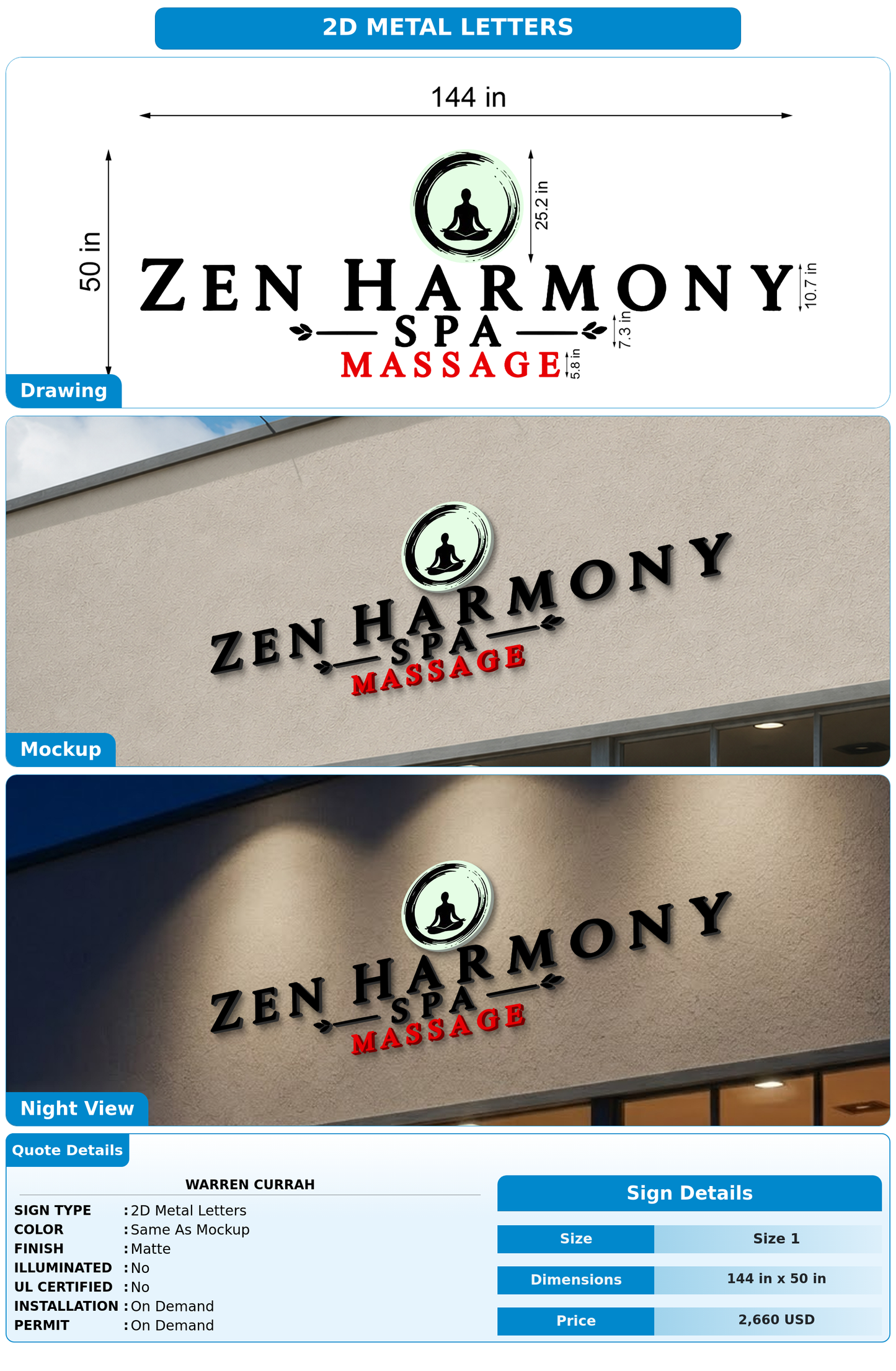 CUSTOM MOCKUP SIGN FOR Warren Currah
