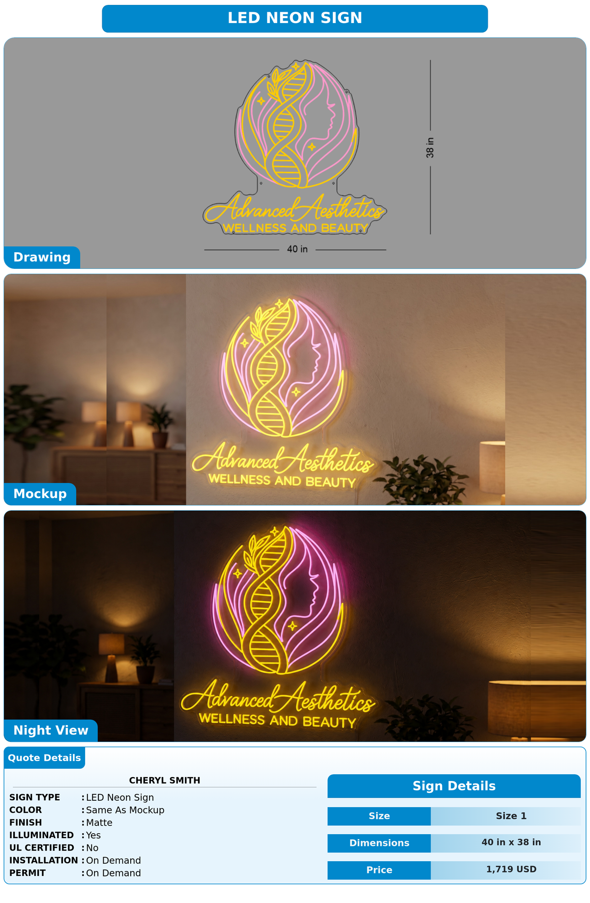 CUSTOM MOCKUP SIGN FOR cheryl smith