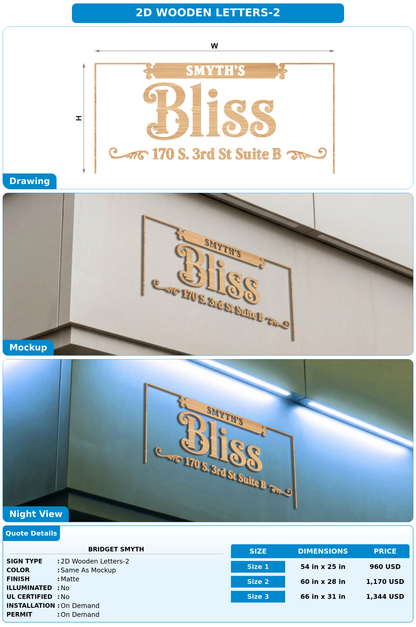 CUSTOM MOCKUP SIGN FOR Bridget Smyth