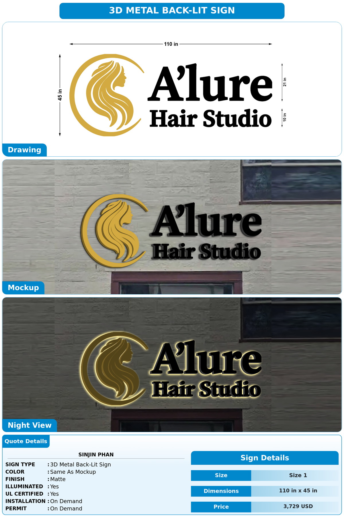 CUSTOM MOCKUP SIGN FOR Sinjin Phan