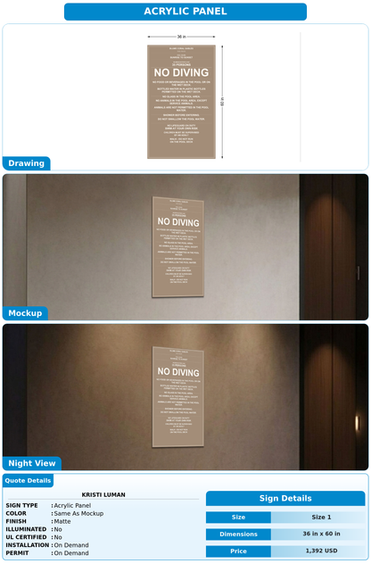 CUSTOM MOCKUP SIGN FOR Kristi Luman
