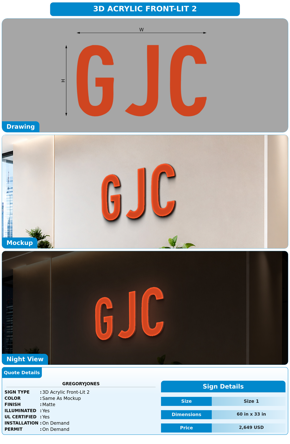 CUSTOM MOCKUP SIGN FOR gregoryjones