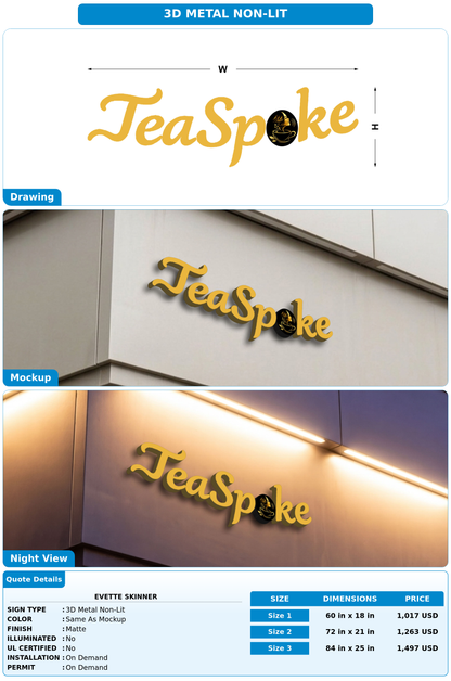 CUSTOM MOCKUP SIGN FOR Evette Skinner