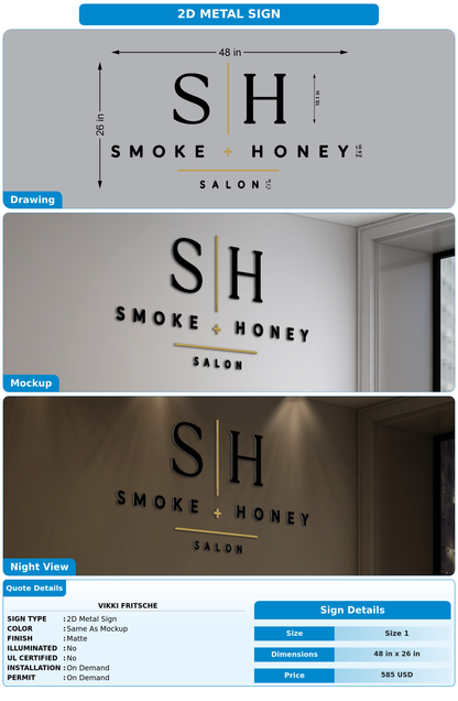 CUSTOM MOCKUP SIGN FOR Vikki Fritsche
