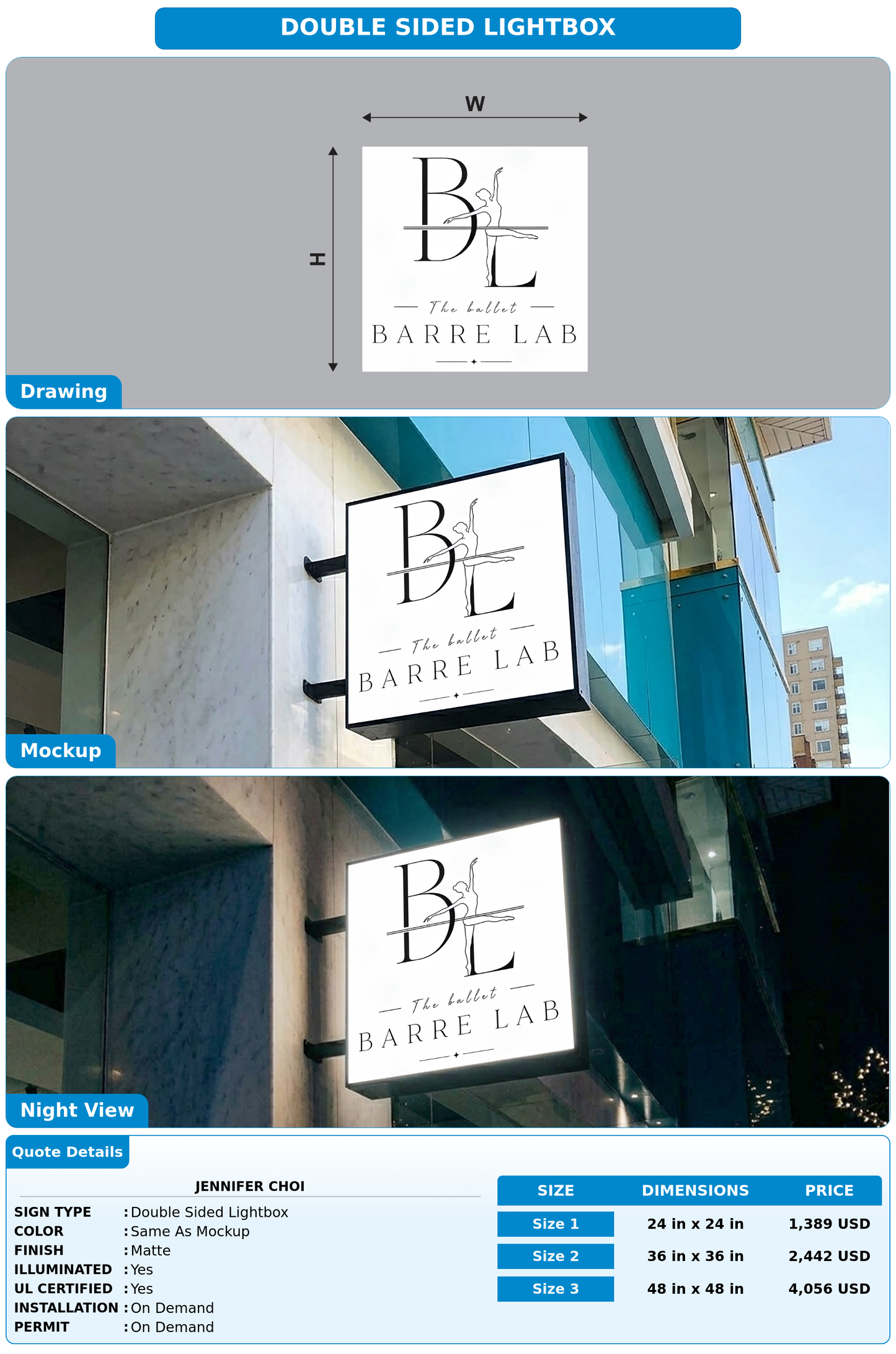 CUSTOM MOCKUP SIGN FOR Jennifer Choi