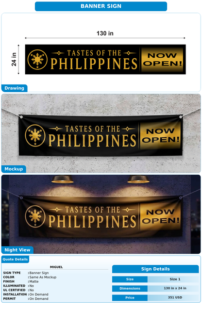 CUSTOM MOCKUP SIGN FOR Miguel