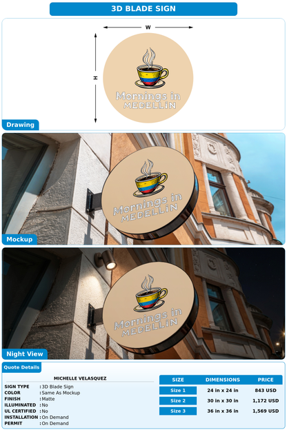 CUSTOM MOCKUP SIGN FOR michelle velasquez