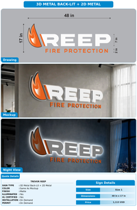 CUSTOM MOCKUP SIGN FOR Trevor Reep