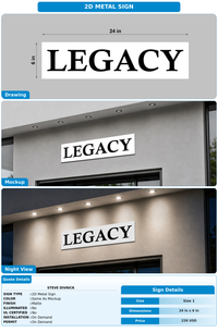 CUSTOM MOCKUP SIGN FOR Steve Divnick