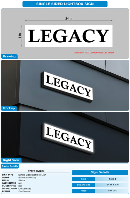 CUSTOM MOCKUP SIGN FOR Steve Divnick