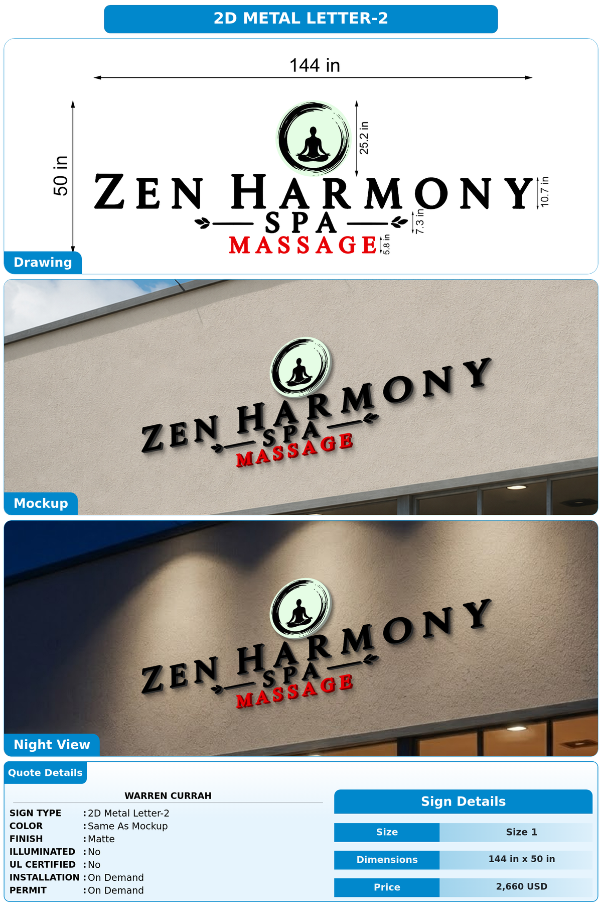 CUSTOM MOCKUP SIGN FOR Warren Currah