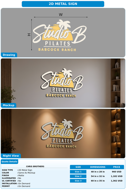 CUSTOM MOCKUP SIGN FOR Chris Brothers