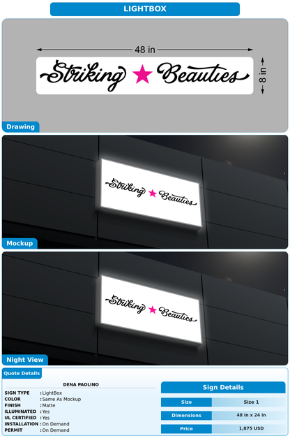 CUSTOM MOCKUP SIGN FOR Dena Paolino