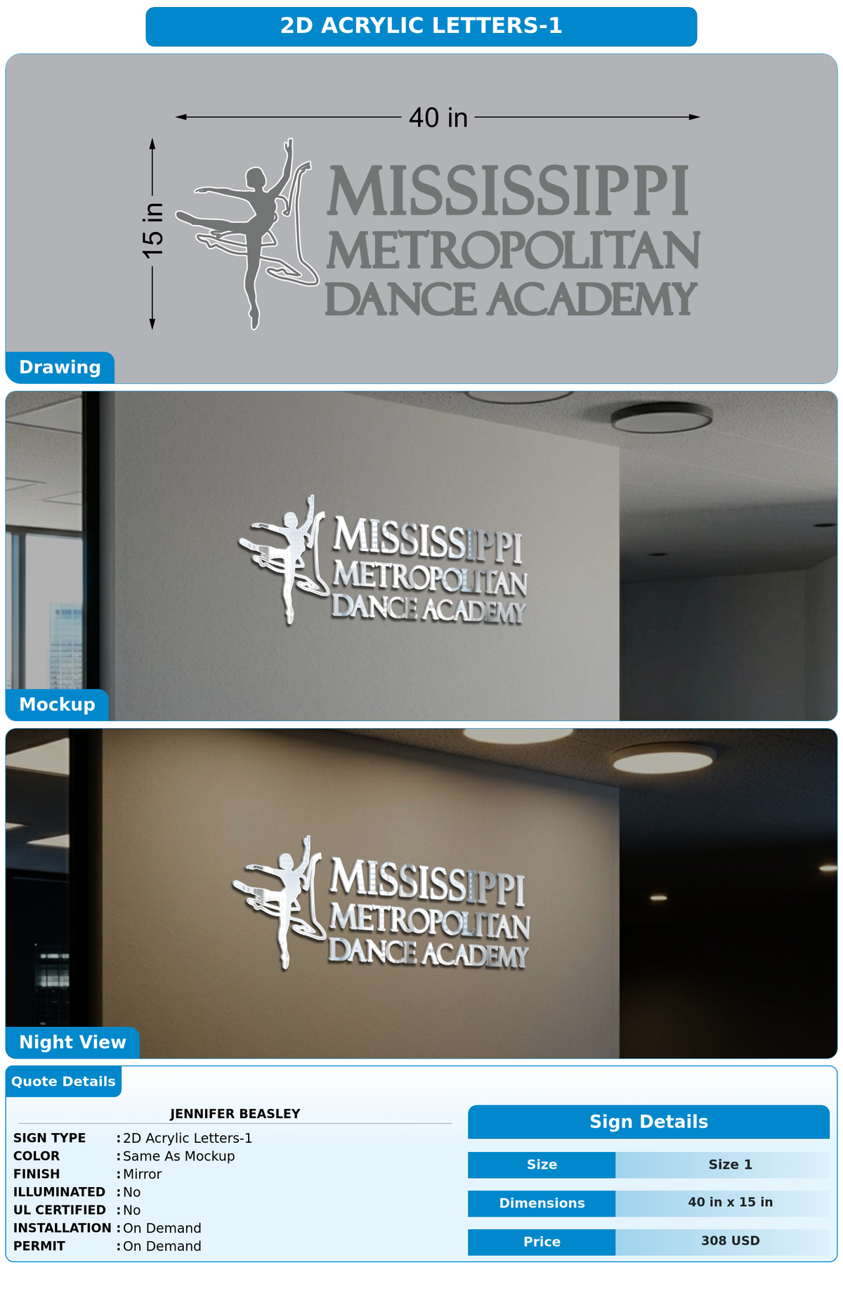 CUSTOM MOCKUP SIGN FOR Jennifer Beasley