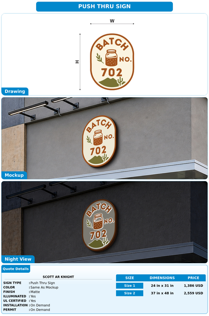 CUSTOM MOCKUP SIGN FOR Scott AR Knight
