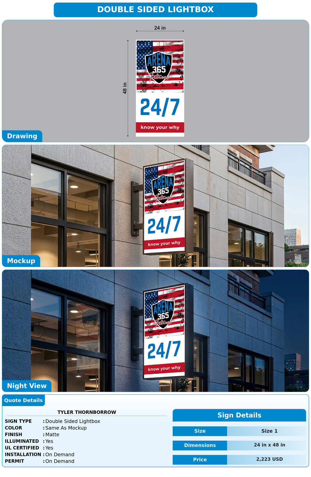 CUSTOM MOCKUP SIGN FOR Tyler Thornborrow
