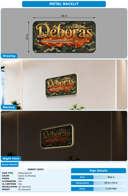 CUSTOM MOCKUP SIGN FOR Edbert Cantu