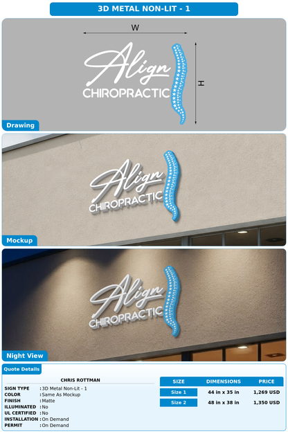 CUSTOM MOCKUP SIGN FOR Chris Rottman