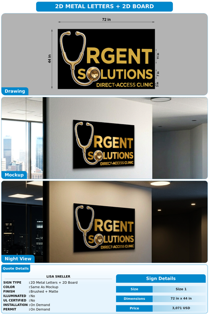 CUSTOM MOCKUP SIGN FOR Lisa Sneller