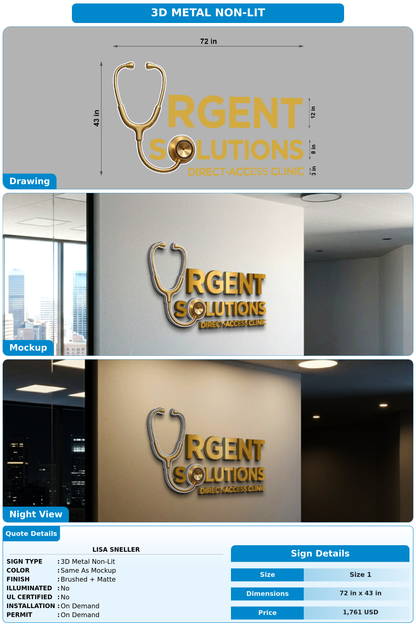 CUSTOM MOCKUP SIGN FOR Lisa Sneller