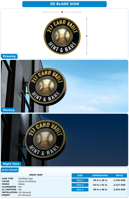CUSTOM MOCKUP SIGN FOR Brent Hart