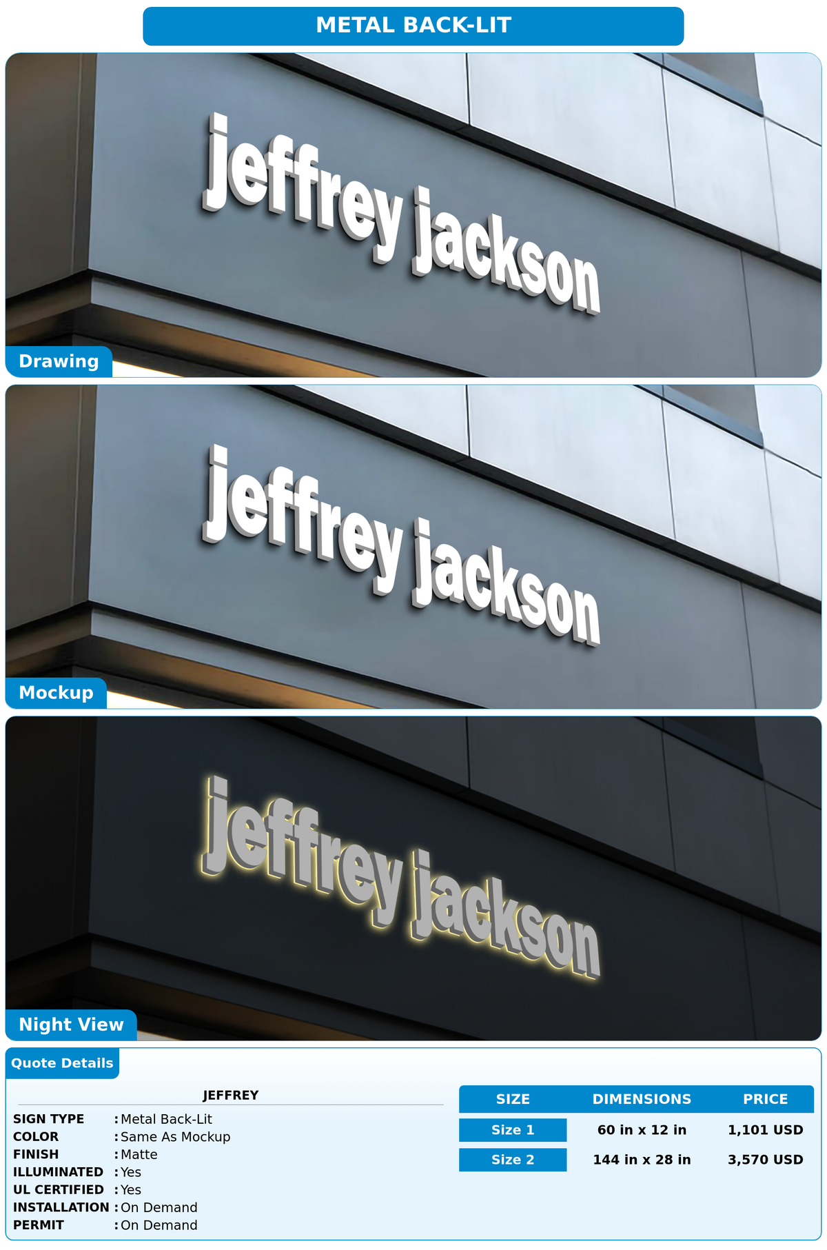 CUSTOM MOCKUP SIGN FOR jeffrey